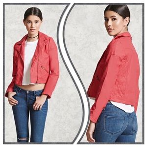 C'Esttoi Jackets & Coats - Faux Leather Moto Jacket C'Esttoi Jackets & Coats - Faux Leather Moto Jacket