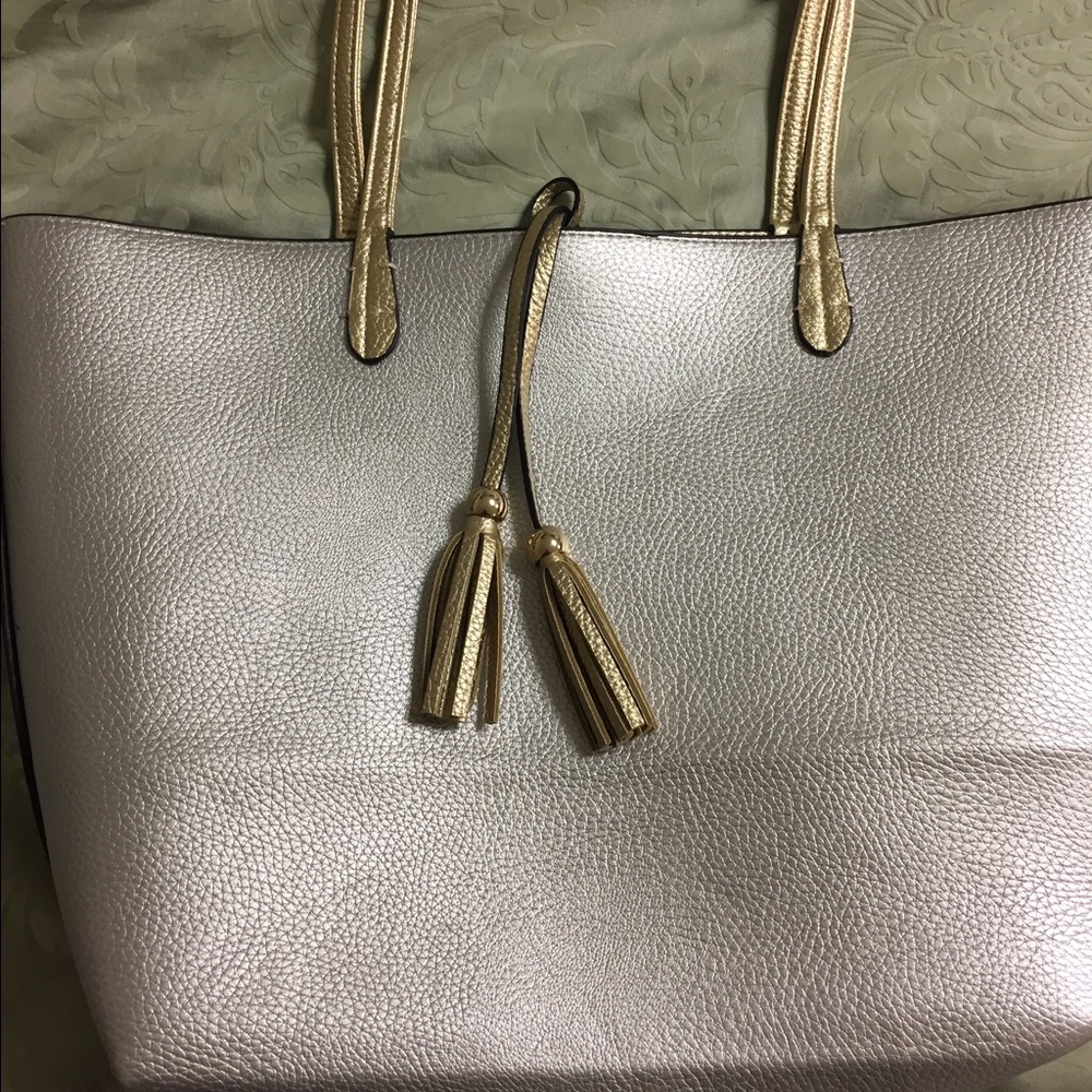 Reversible Fold and Silver Tote; Carried Once