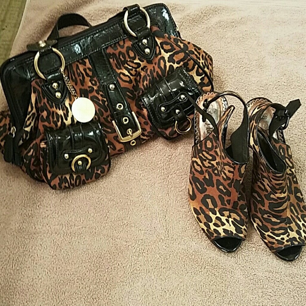 Shoes with matching bag