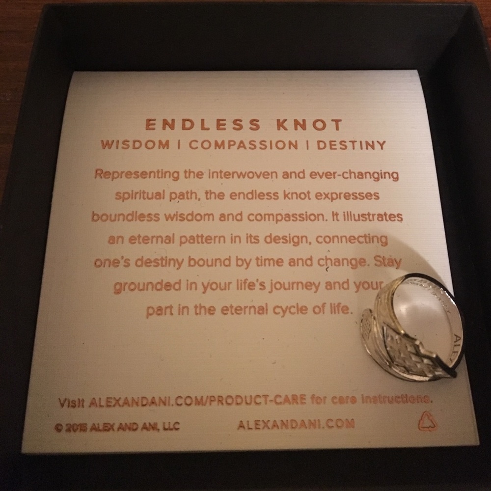 Alexa and Ani Endless Knot Ring
