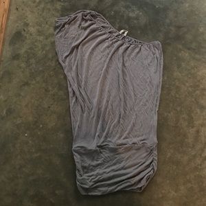 Free people gray one shoulder party shirt dress