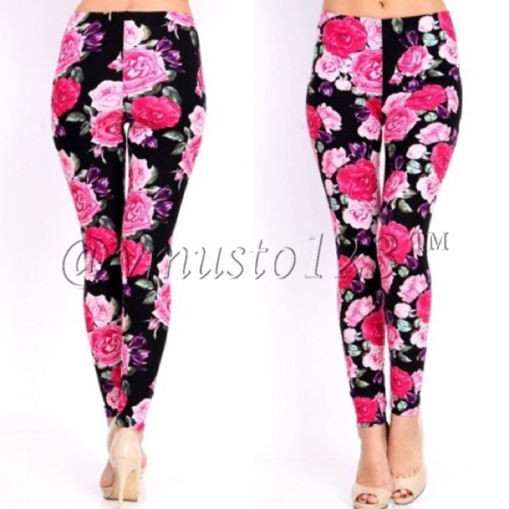 📍CLEARANCE 📍MEGA SOFT Brushed Floral Leggings - Picture 8 of 8