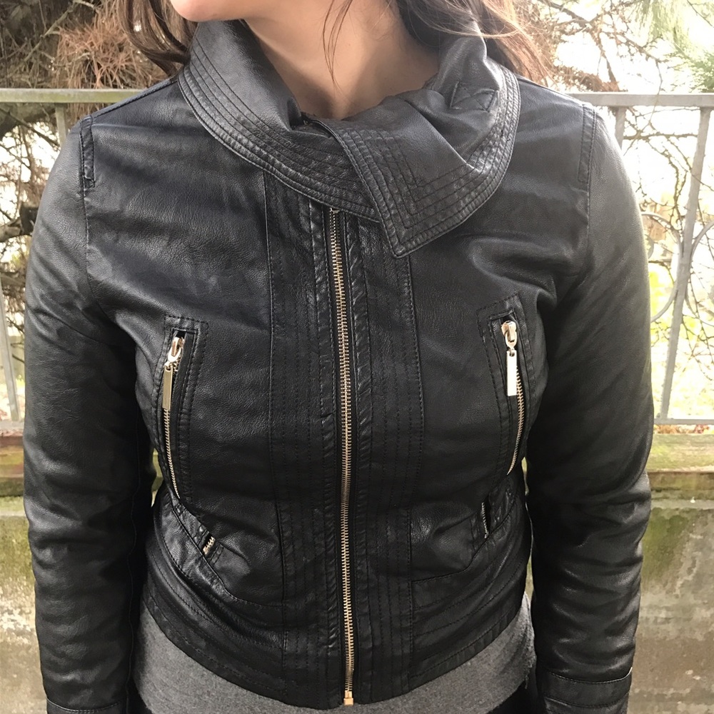 Forever 21 vegan leather jacket