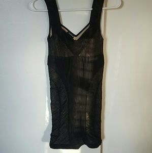BEBE mesh spandex dress