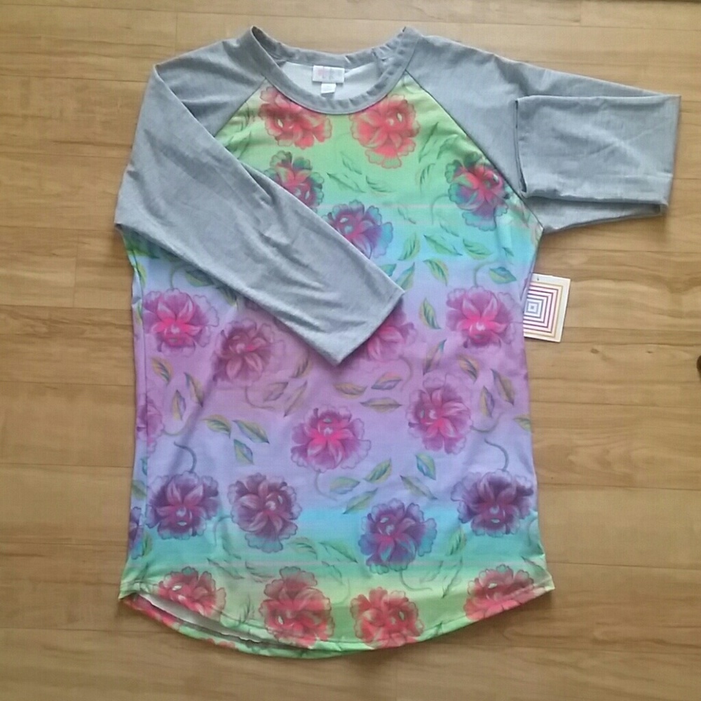 3/4 Sleeve Rainbow shirt