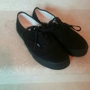 Never worn all black vans
