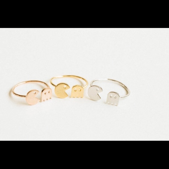☀️ Retro Rose Gold Pac-Man Ring - Picture 2 of 2