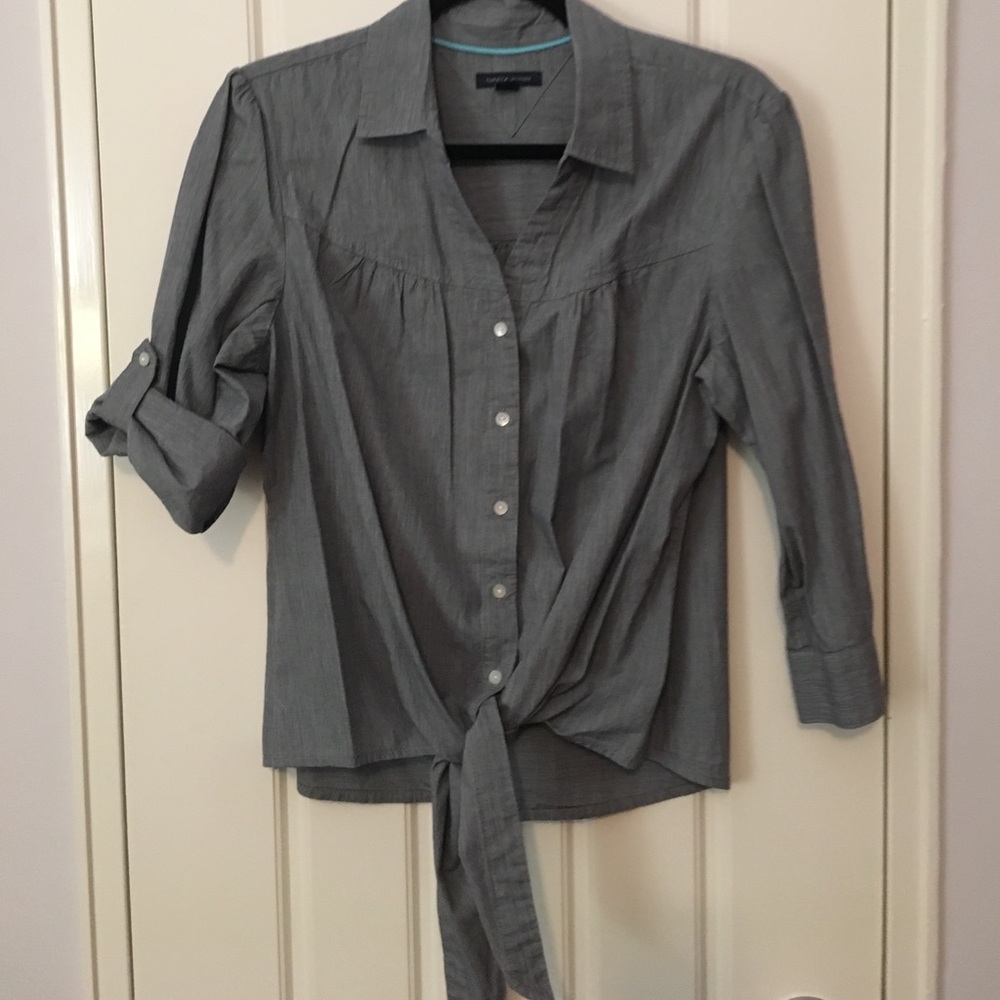 Tommy Hilfiger button Down tie Front Shirt