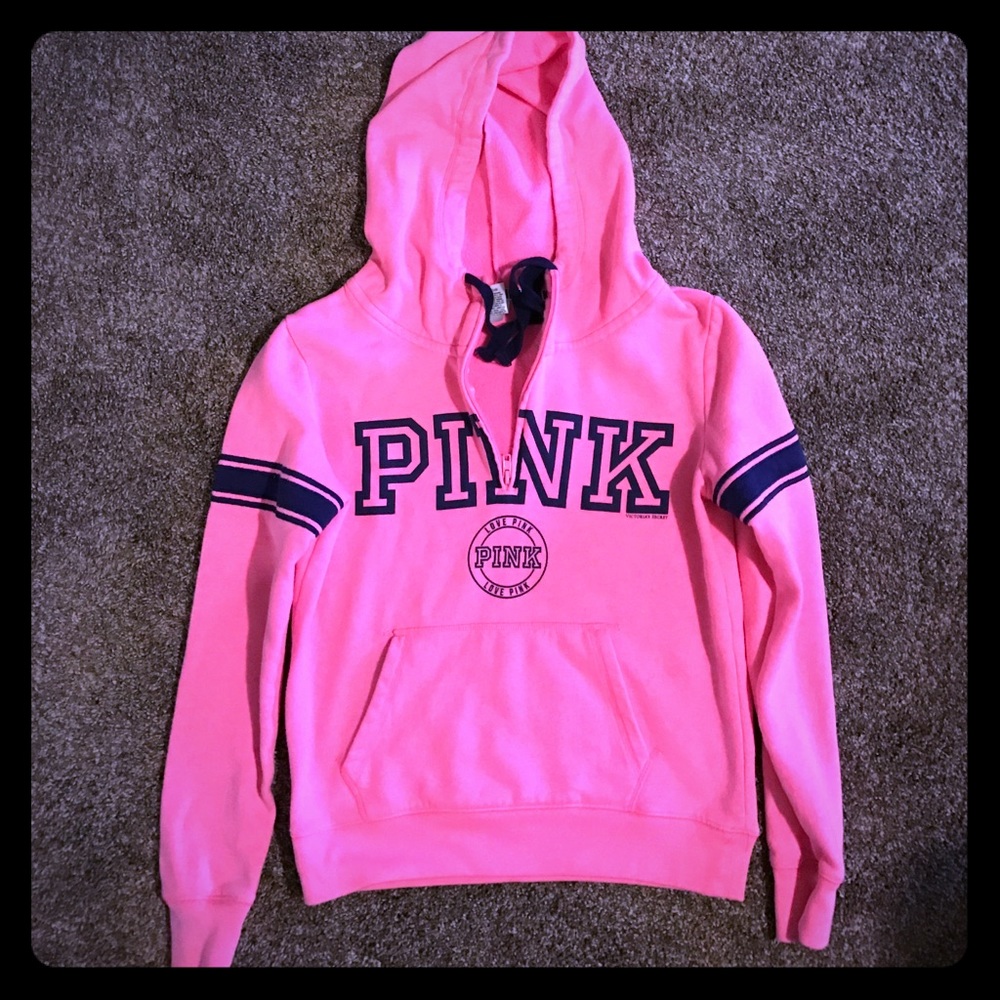 PINK quarter zip hoodie