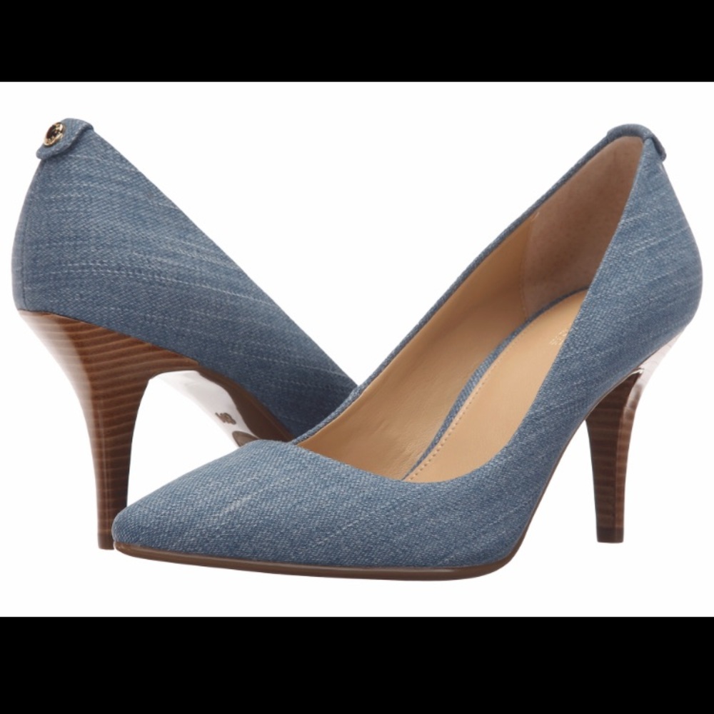 Michael Kors MK flex denim heel.