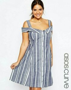 NWOT ASOS Curve cold shoulder dress