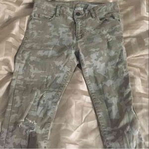 Zara Camo Skinny Jeans
