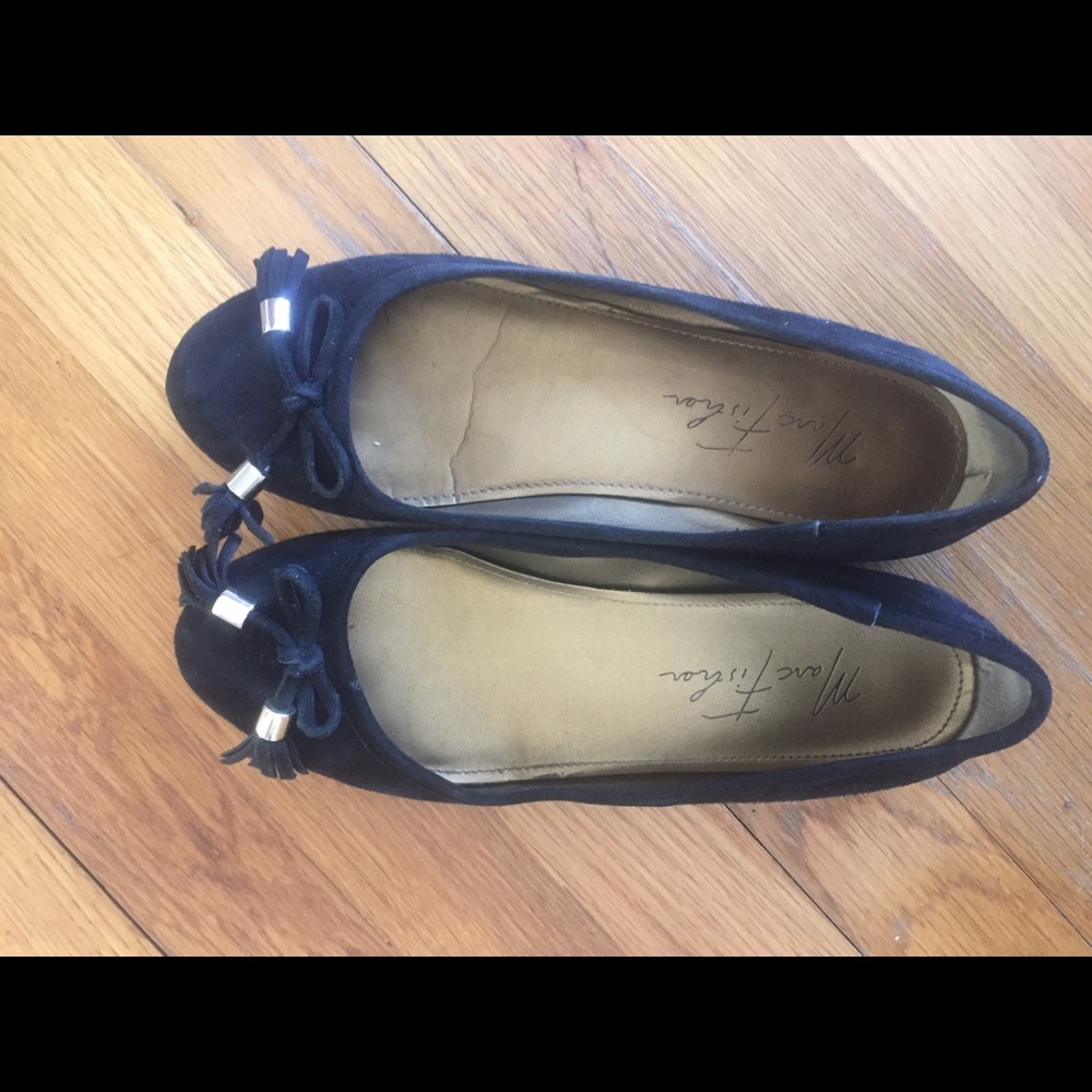 Marc Fisher Suede Flats Black size 6