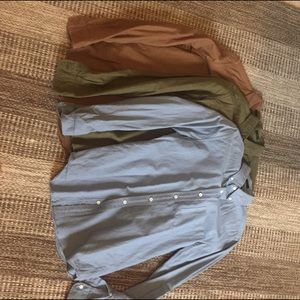 J. Crew Lot of 3 Slim Small Oxfords