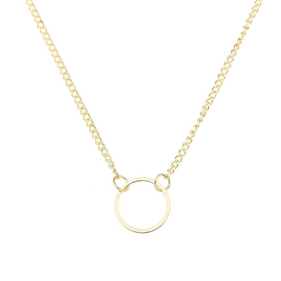 SALE! 🎉 HP! 🎉 1 Left! Gold Karma Circle Necklace - Picture 3 of 3