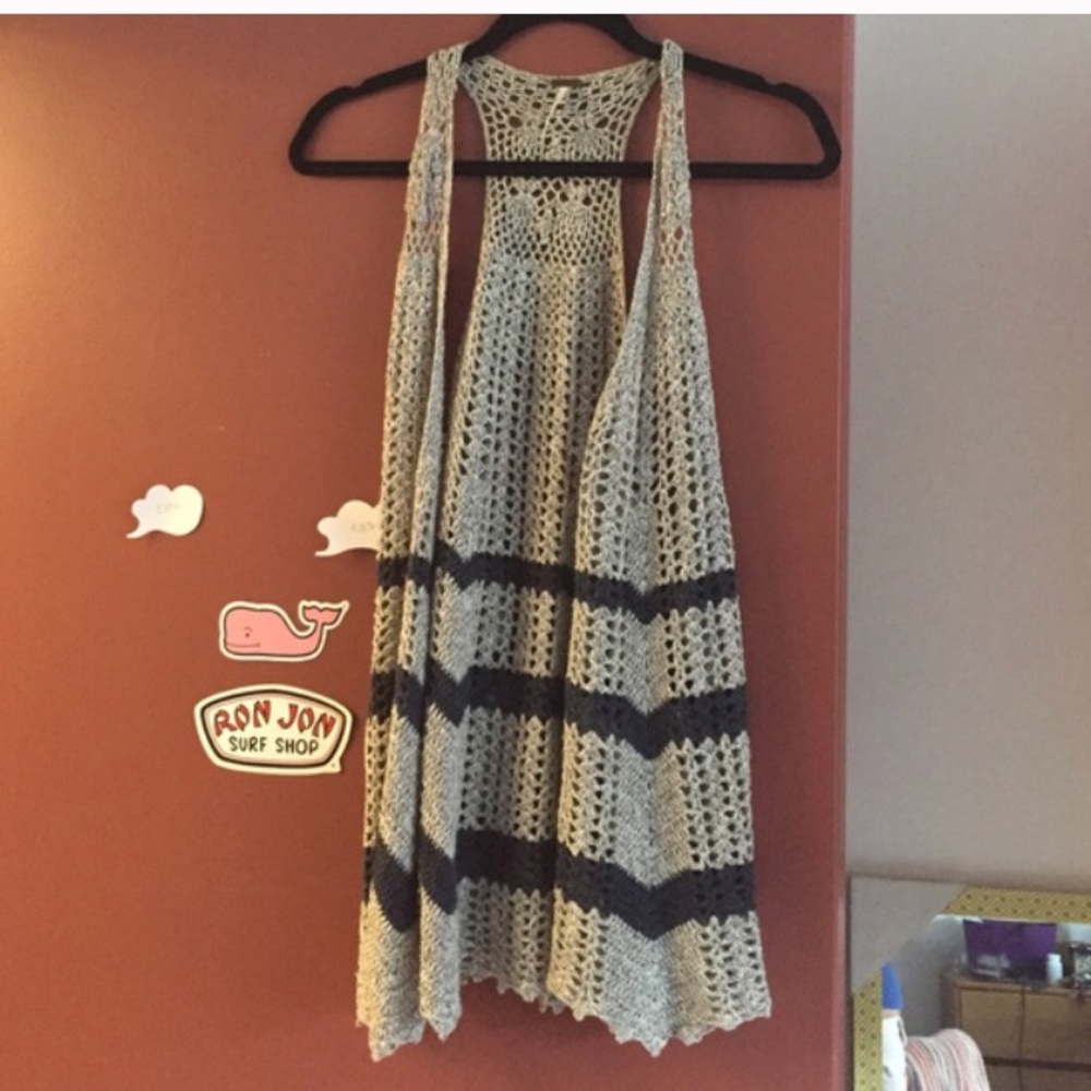Free people  crochet vest