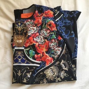 Clover canyon floral silk top Clover canyon floral silk top