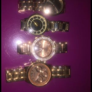 Michael kors/Guess +2 off brand rose gold watches