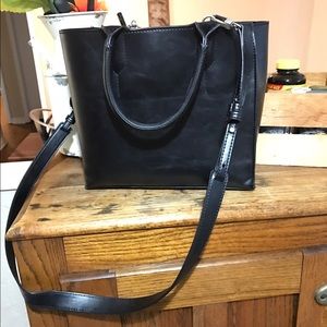 Free people vegan leather purse w/strap