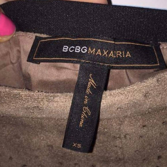 Bcbgmazazria xs suede skirt - Picture 2 of 3