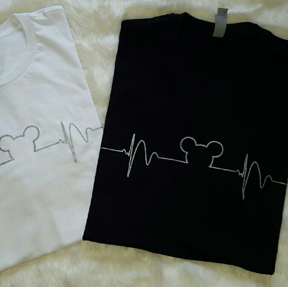 NWOT heartbeat t-shirt. Black - Picture 4 of 4