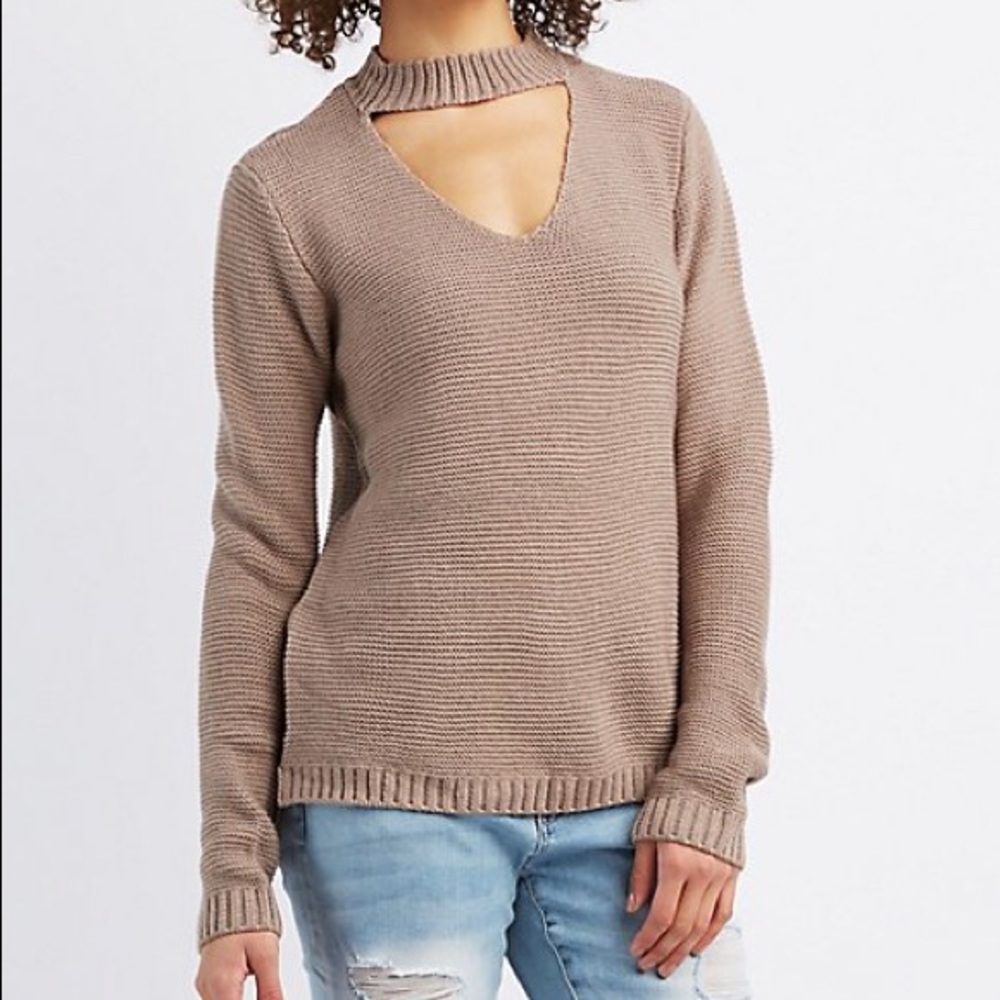 Charlotte Russe Choker Sweater