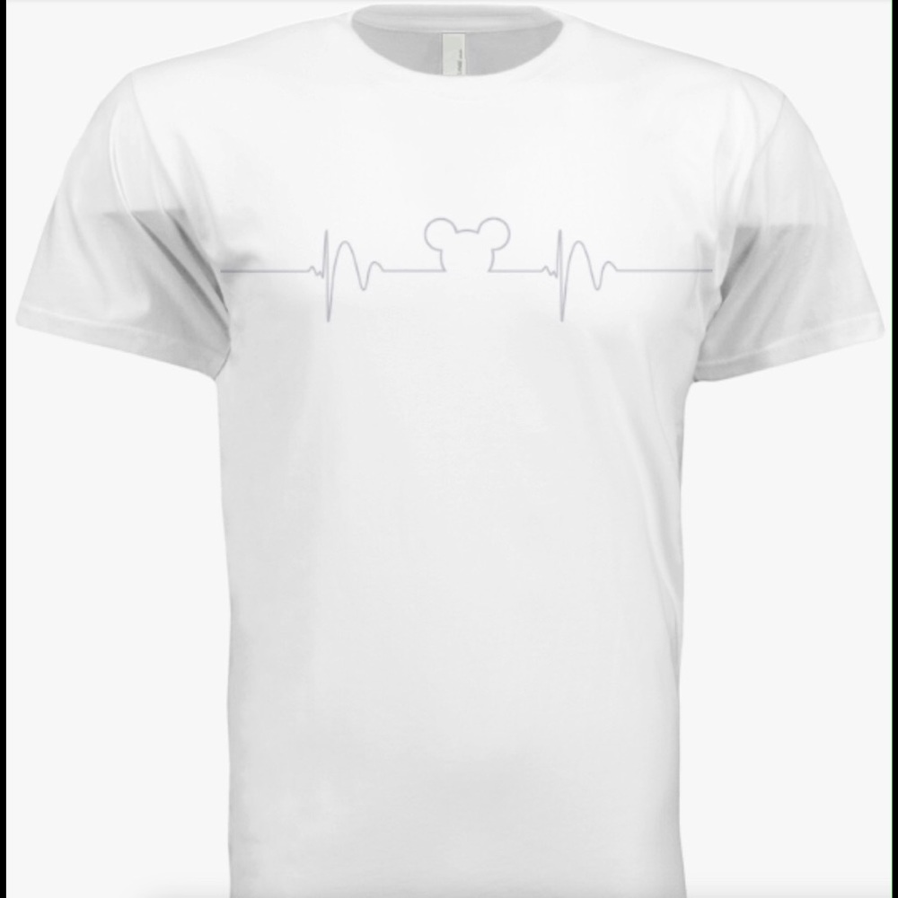 NWOT heartbeat t-shirt. White
