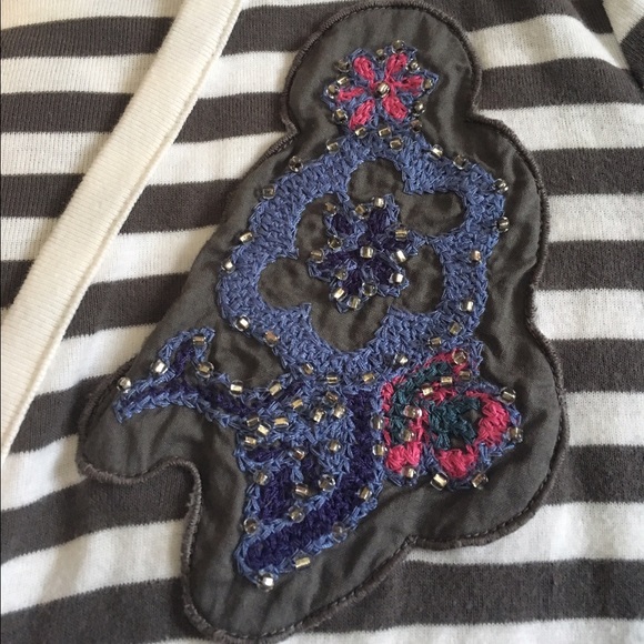 🔥LAST DAY TIL MOVE🔥LOFT button up striped cardi - Picture 3 of 4