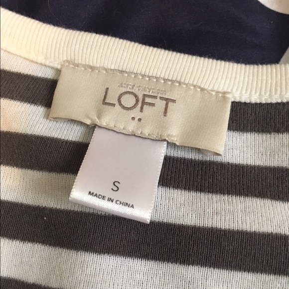 🔥LAST DAY TIL MOVE🔥LOFT button up striped cardi - Picture 4 of 4