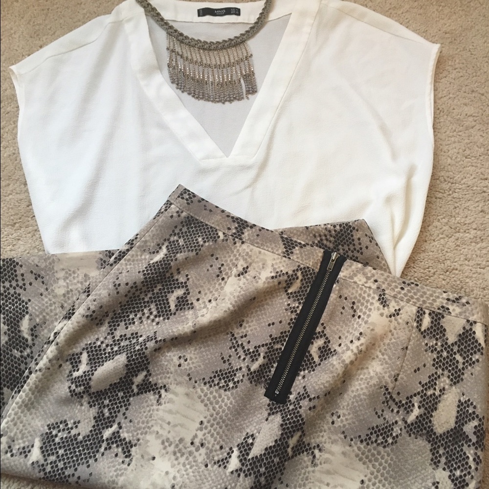 {The Limited} Sz 10 Snake Skin Print Pencil Skirt