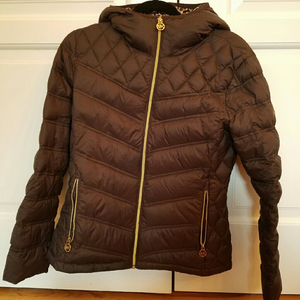 Michael Kors packable down filled jacket.