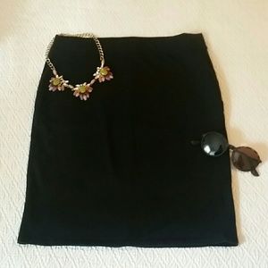 Old Navy Stretch Black Pencil Skirt