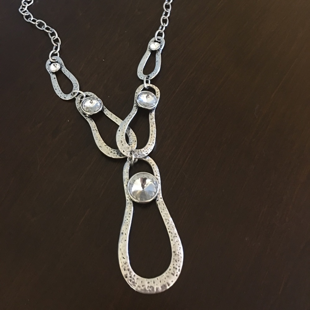 Silver Statement Necklace.