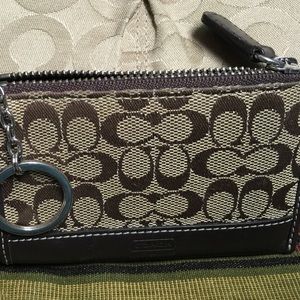 Coach card holder.. Key chain ring