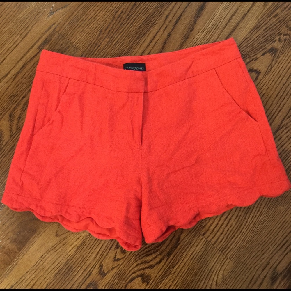 Cynthia Rowley scalloped shorts