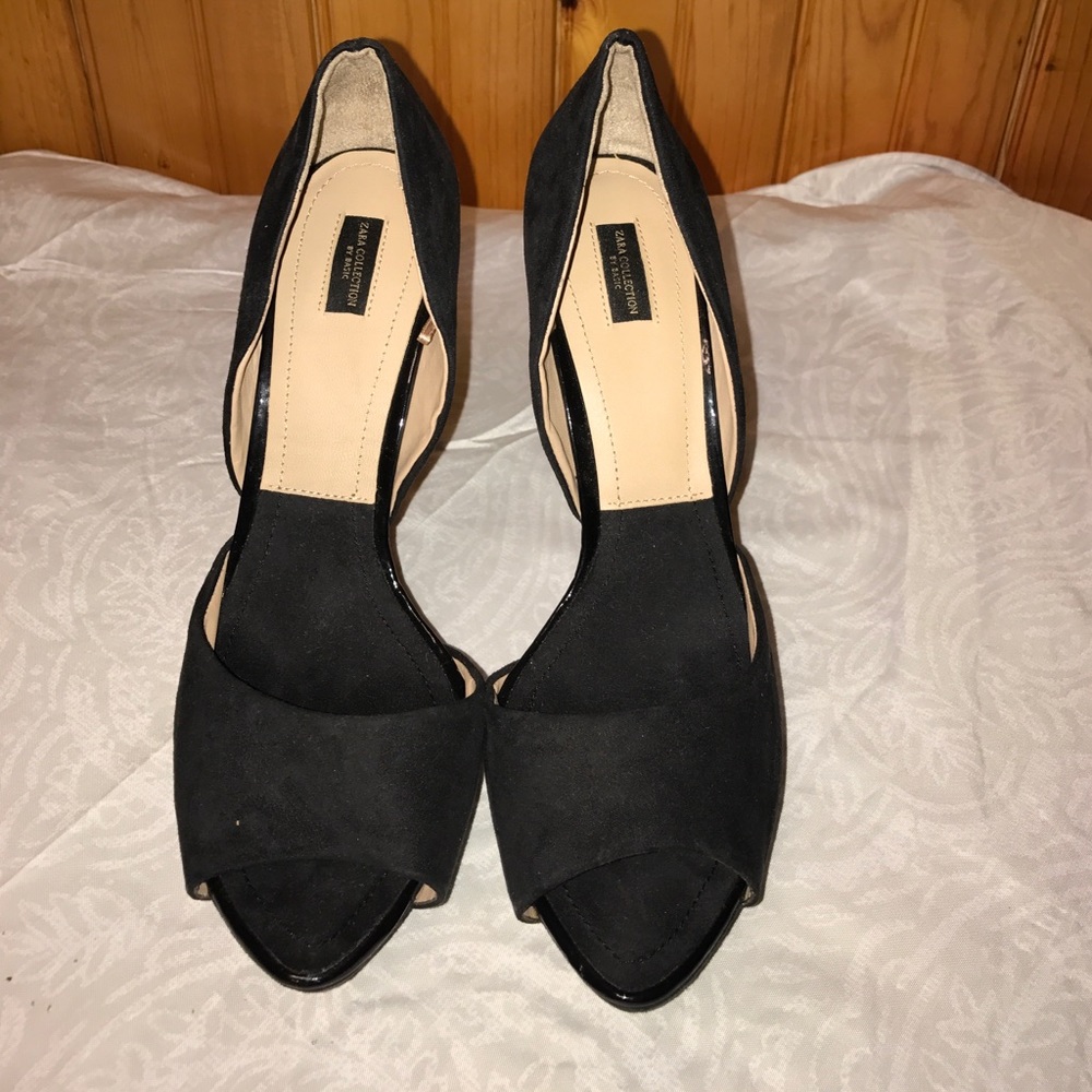 ZARA PEEP TOE HEELS