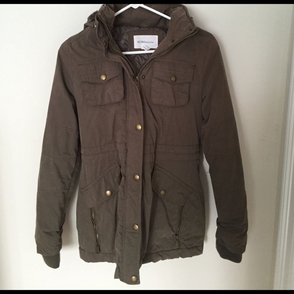 Bcbg military style winter coat
