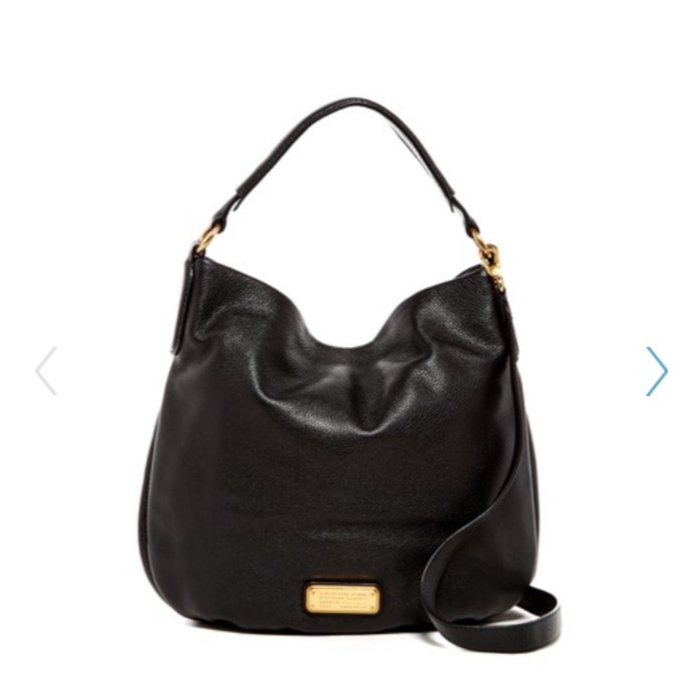 Marc by Marc Jacobs Black Pebbled Leather hobo bag
