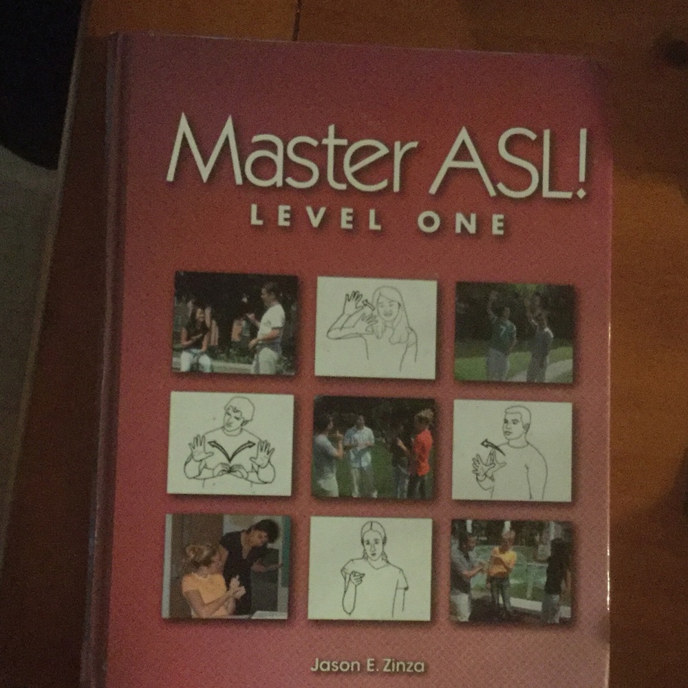 Master ASL textbook by Jason E. Zinza