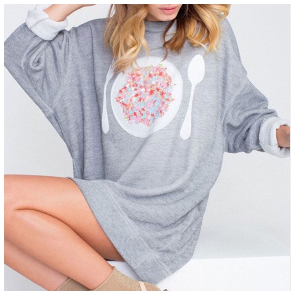 Wildfox® Disco Snack Roadtrip Sweater [grey]