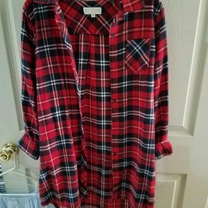 Plaid tunic