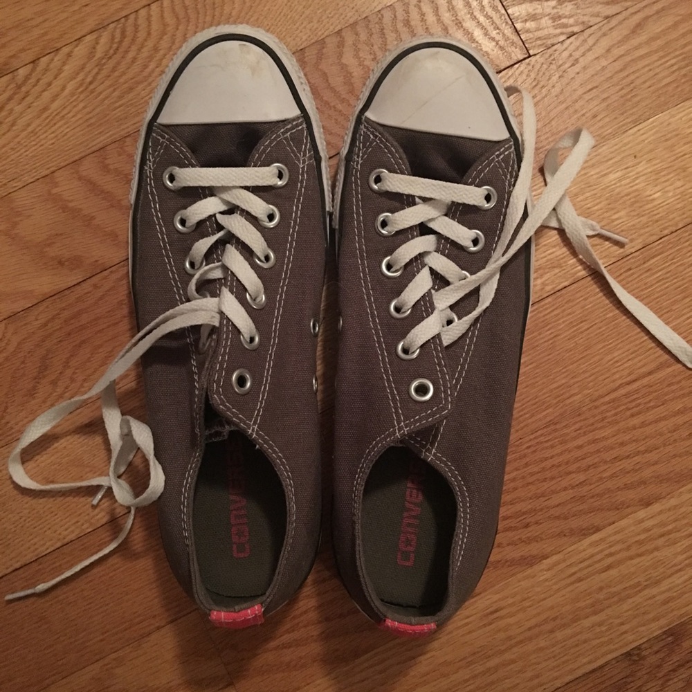 Gray & Pink Converse