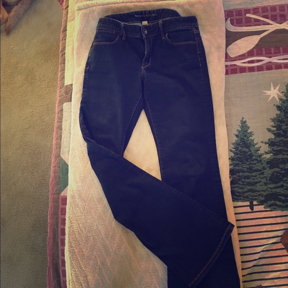 Banana Republic dark blue boot cut jean
