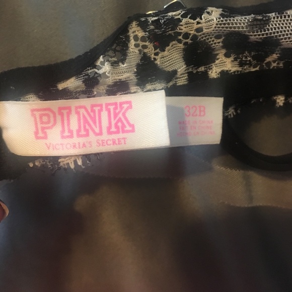 PINK Floral Bra - Picture 3 of 4