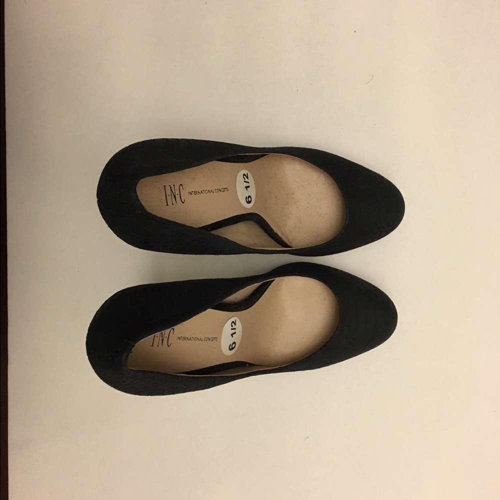 INC Black heels