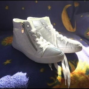 White Guess sneakers