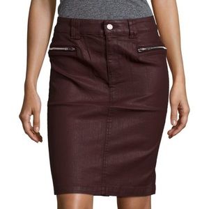 7 for All Man Kind -Burgundy Skirt