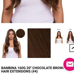 *sold* Bellami Chocolate Brown Extensions