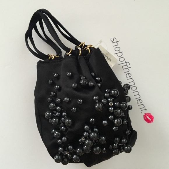 👛🆕 հթ💫 Oscar de la Renta Black Pearl Mini Bag - Picture 4 of 8