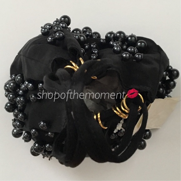 👛🆕 հթ💫 Oscar de la Renta Black Pearl Mini Bag - Picture 6 of 8